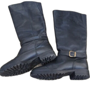Le Canadienne tall black leather boots